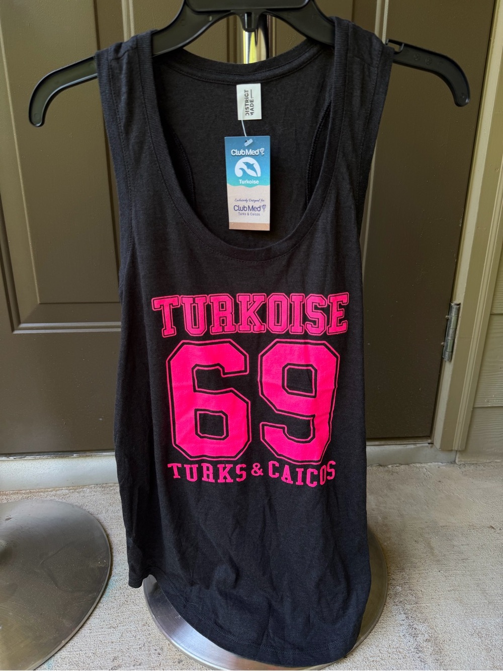 Club Med 45 Shirt Turkoise 69 Turks & Caicos Tank Top